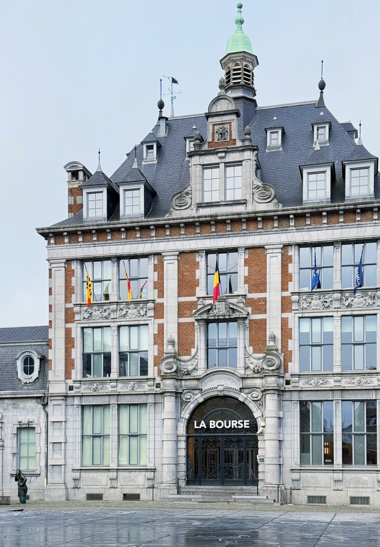 La Bourse and Place d’Armes. Namur, Belgium